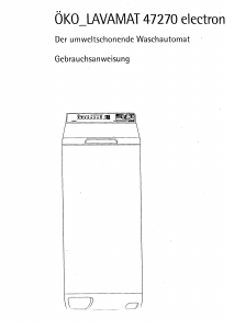 Bedienungsanleitung AEG LAV47270 Waschmaschine