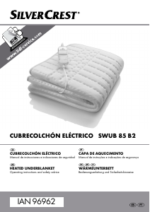 Manual SilverCrest IAN 96962 Cobertor eléctrico