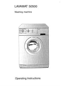 Manual AEG LAV50500 Washing Machine