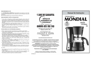 Manual Mondial C-10 Bella Arome Máquina de café