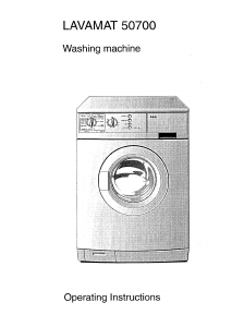 Manual AEG LAV50700 Washing Machine