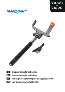 Handleiding MarQuant 934-590 Selfiestick