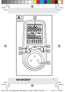 Manual SilverCrest IAN 66149 Medidor de energia