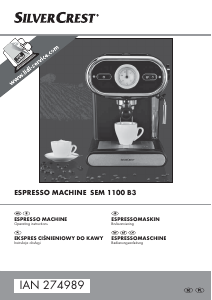 Instrukcja SilverCrest IAN 274989 Ekspres do espresso