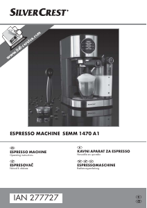 Priročnik SilverCrest IAN 277727 Espresso kavni aparat