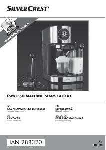 Priročnik SilverCrest IAN 288320 Espresso kavni aparat