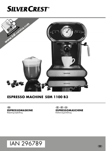 Brugsanvisning SilverCrest IAN 296789 Espressomaskine