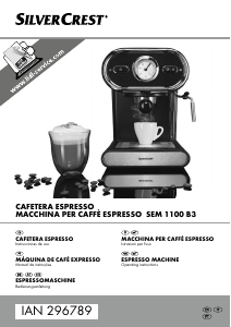 Manuale SilverCrest IAN 296789 Macchina per espresso