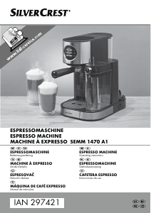 Manual de uso SilverCrest IAN 297421 Máquina de café espresso