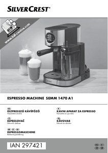 Priročnik SilverCrest IAN 297421 Espresso kavni aparat