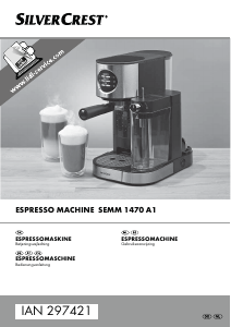 Brugsanvisning SilverCrest IAN 297421 Espressomaskine