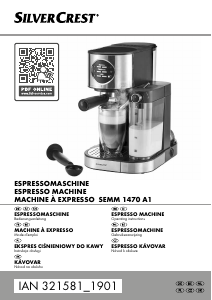 Mode d’emploi SilverCrest IAN 321581 Machine à expresso