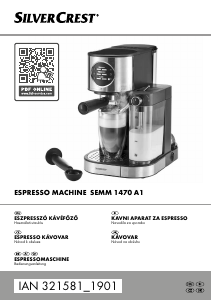 Priročnik SilverCrest IAN 321581 Espresso kavni aparat