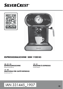 Manuale SilverCrest IAN 331445 Macchina per espresso