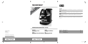 Mode d’emploi SilverCrest IAN 75769 Machine à expresso