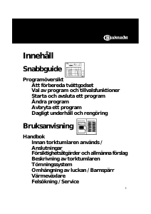 Bruksanvisning Bauknecht TRKE 9096 Torktumlare