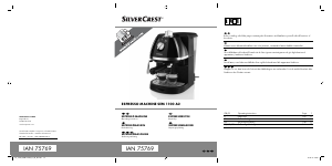 Brugsanvisning SilverCrest IAN 75769 Espressomaskine
