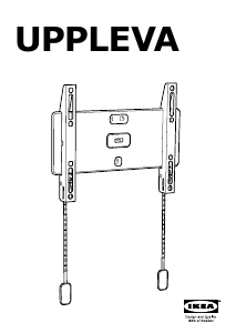 Manual IKEA UPPLEVA (30kg) Suporte de parede