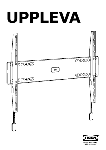 Manual IKEA UPPLEVA (45kg) Suporte de parede