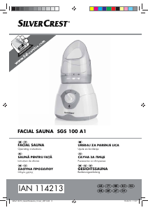 Manual SilverCrest IAN 114213 Sauna faciala