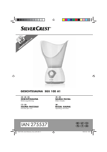 Manuale SilverCrest IAN 275537 Sauna facciale