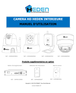 Mode d’emploi Heden CAMHD08MD0 Caméra IP