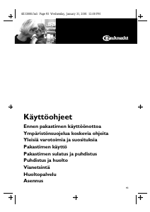 Käyttöohje Bauknecht GKB 1101 Pakastin