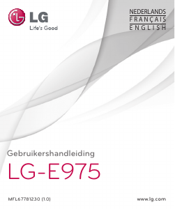 Handleiding LG LG-E975 Optimus G Mobiele telefoon