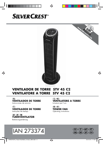 Manual SilverCrest IAN 273374 Ventilador