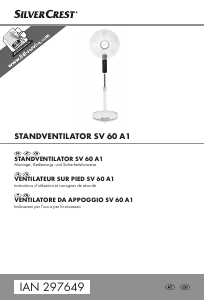 Manuale SilverCrest IAN 297649 Ventilatore
