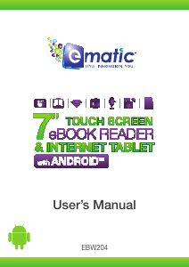 Manual Ematic EBW204 E-Reader