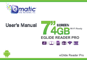 Manual Ematic EBW304 E-Reader
