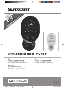 Manual SilverCrest IAN 300646 Ventilador