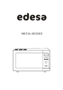 Manual de uso Edesa M23GEX Microondas