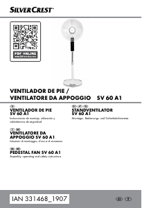 Manuale SilverCrest IAN 331468 Ventilatore