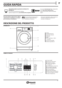 Manuale Bauknecht WATK Prime 8612 Lavasciuga