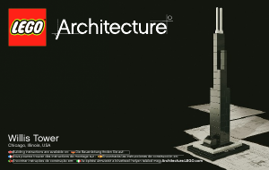 Manual de uso Lego set 21000 Architecture Torre Willis