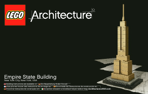 Manual de uso Lego set 21002 Architecture Empire State