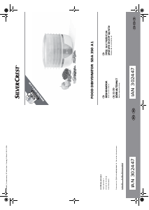 Manual SilverCrest IAN 302447 Deshidrator de alimente