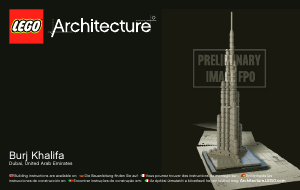 Manuale Lego set 21008 Architecture Burj Khalifa