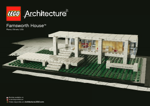 Manual Lego set 21009 Architecture Farnsworth House