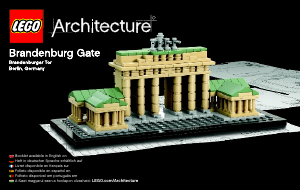 Manual de uso Lego set 21011 Architecture Puerta de Brandenburgo