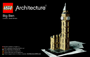 Manuale Lego set 21013 Architecture Big Ben