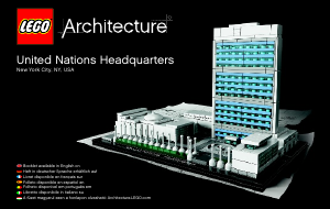 Bruksanvisning Lego set 21018 Architecture United Nations Headquarters