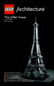 Manual Lego set 21019 Architecture The Eiffel Tower