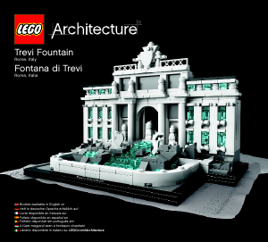 Manual Lego set 21020 Architecture Trevi Fountain