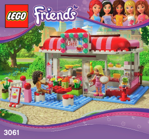 Manual de uso Lego set 3061 Friends Cafetería