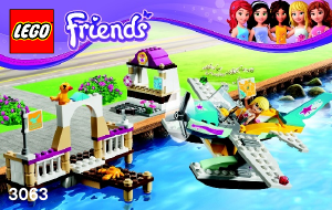 Bedienungsanleitung Lego set 3063 Friends Flugschule mit Wasserflugzeug