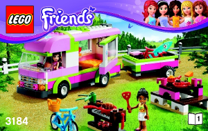 Manual de uso Lego set 3184 Friends Caravana de aventuras