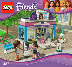 Manual de uso Lego set 3187 Friends El salón de Belleza Mariposa